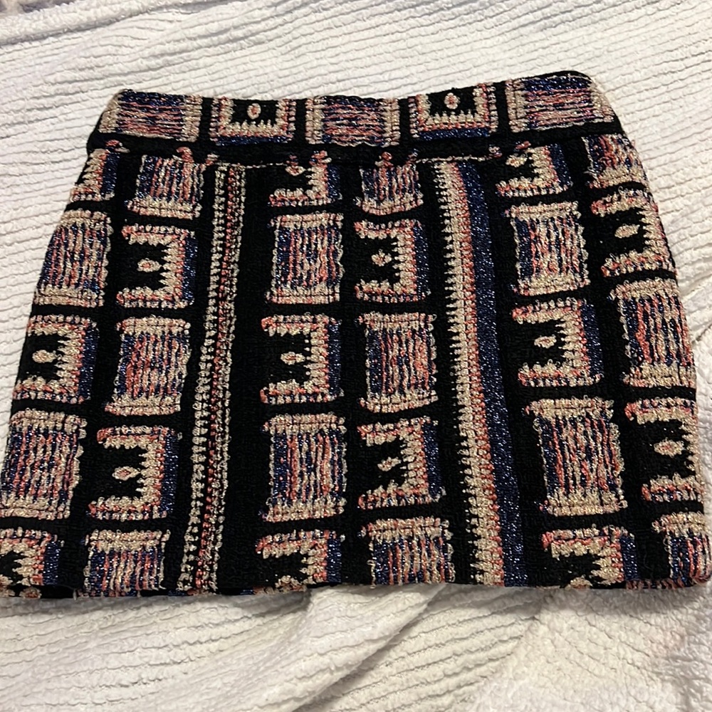 IRO jacquard mini skirt size 34 xs brand new